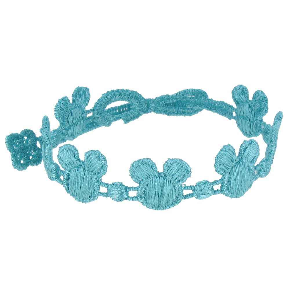 LES POULETTES BIJOUX - Cruciani Bracelet Dentelle Souris Bleu Méthylène