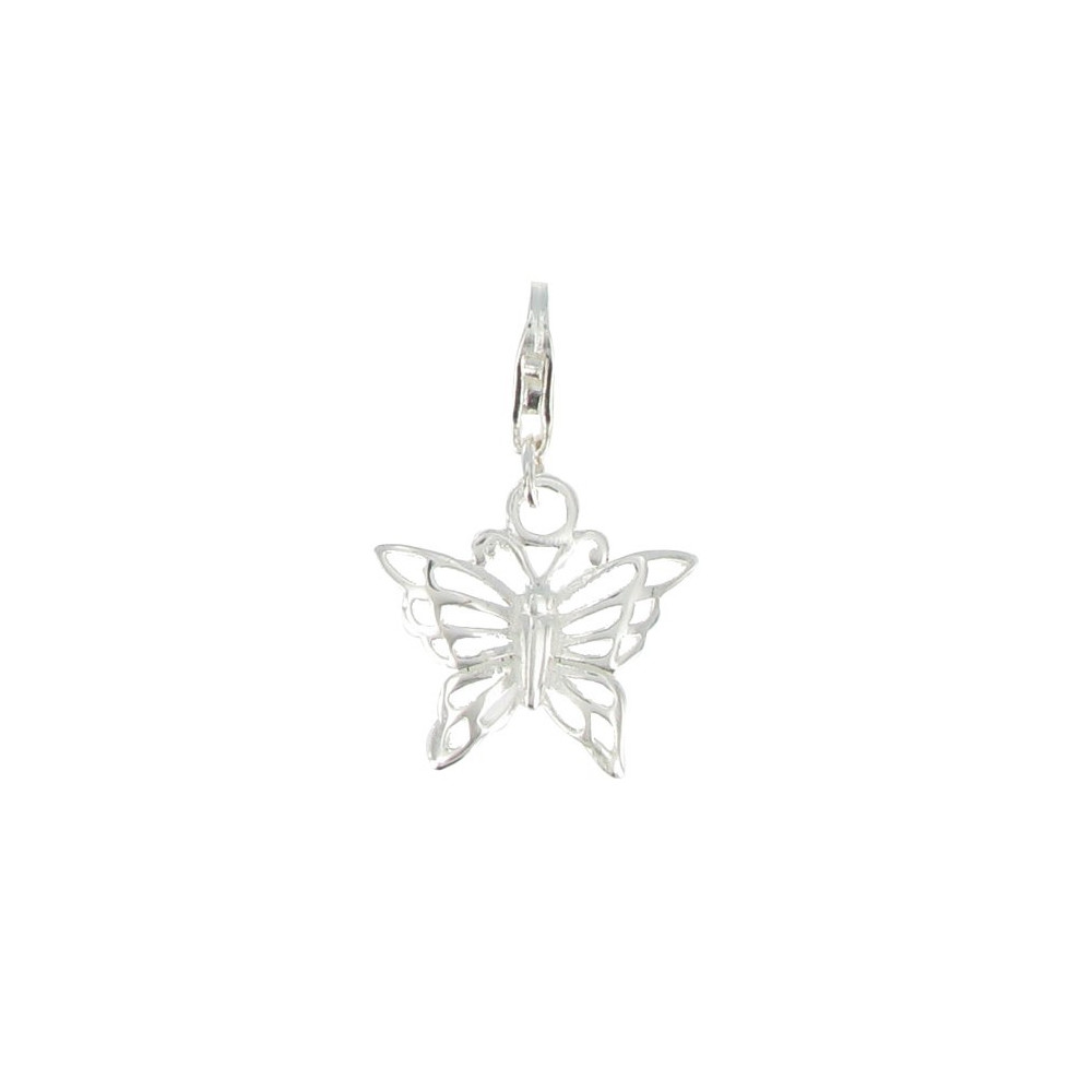 LES POULETTES BIJOUX Charms Argent 925 - Papillon Argent Ajouré