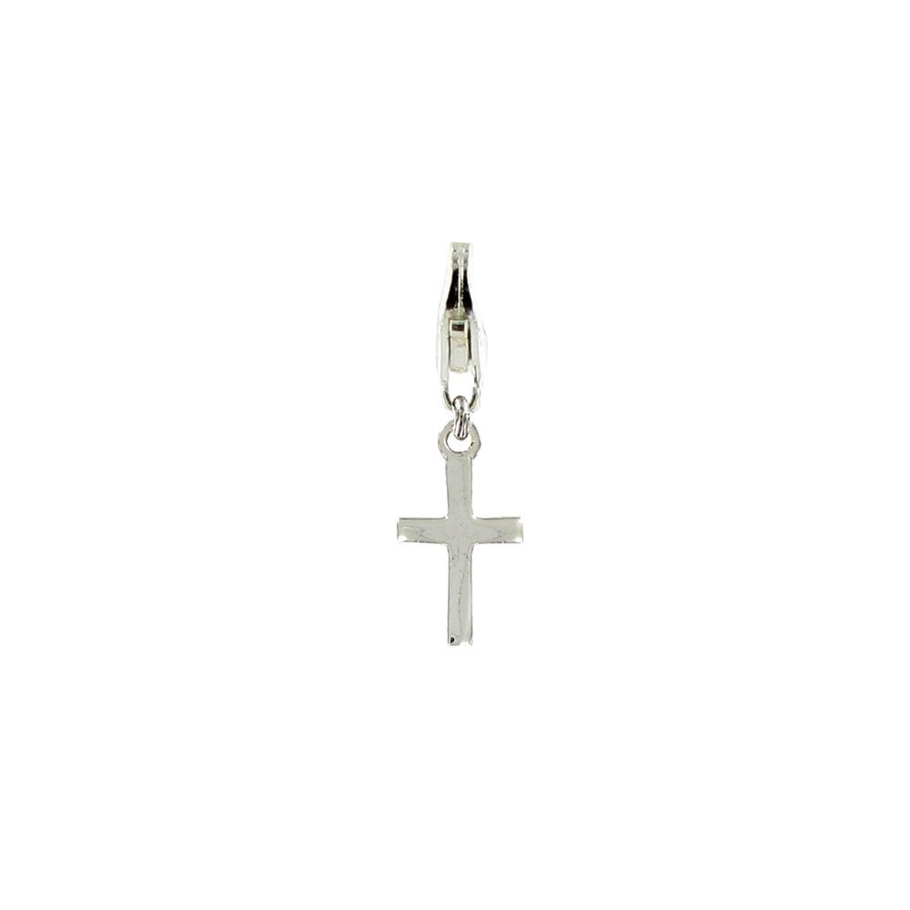 LES POULETTES BIJOUX Charms Argent 925 Croix - Charms Bracelet Argent