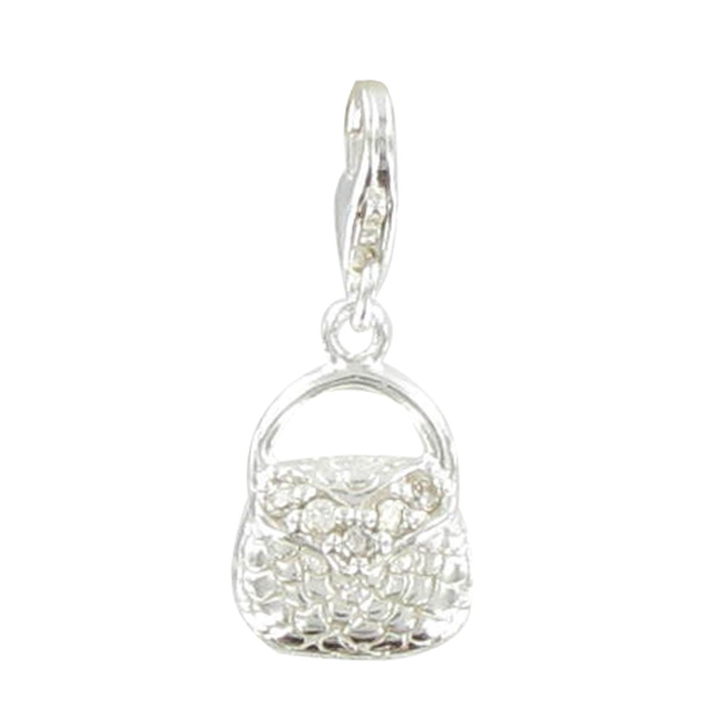 LES POULETTES BIJOUX Charms Sac à Main en Argent