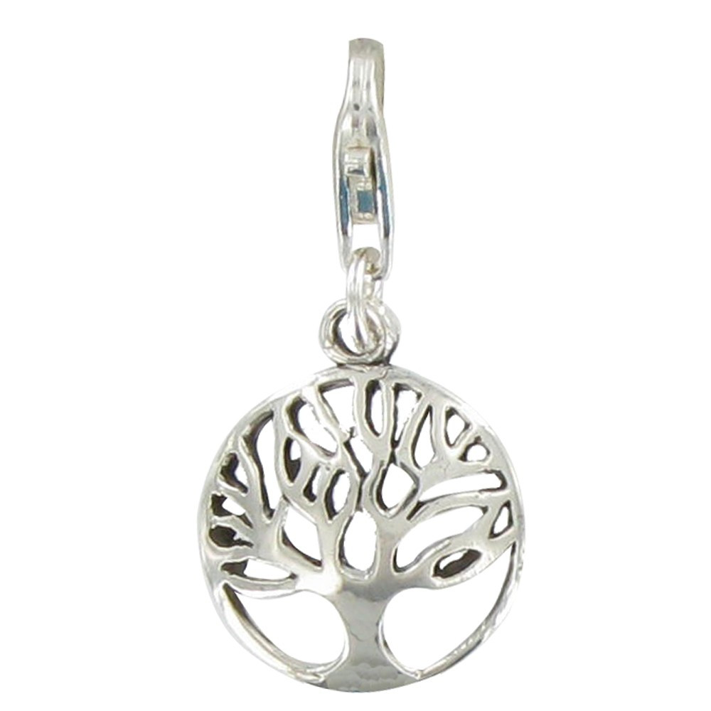LES POULETTES BIJOUX - Charms Argent Médaille Arbre de Vie