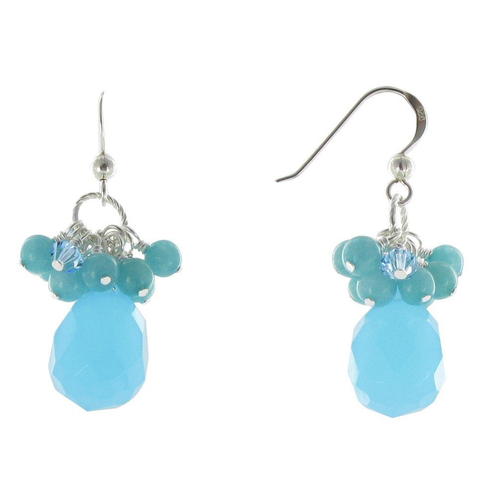 LES POULETTES BIJOUX Boucles d'Oreilles Argent Mers du Sud