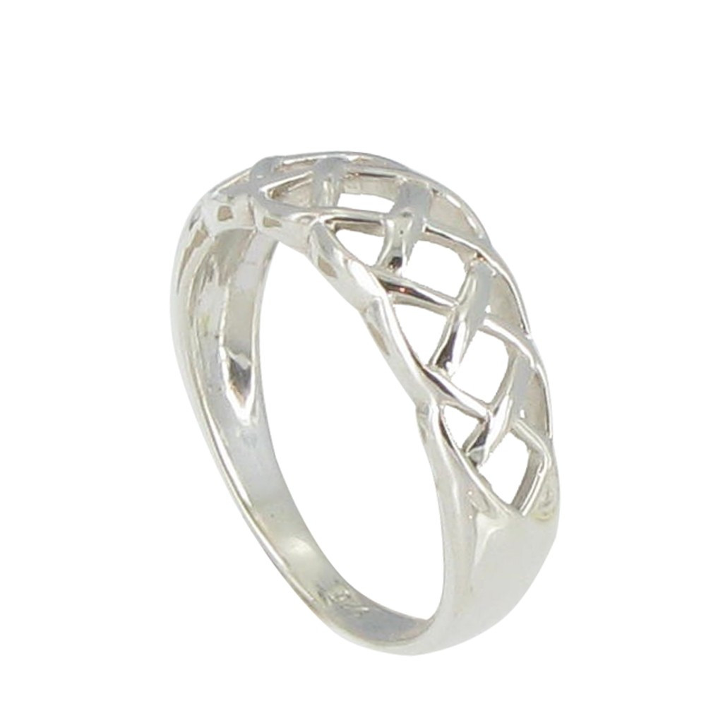 LES POULETTES BIJOUX Bague Argent Couronne Ajourée - taille 52