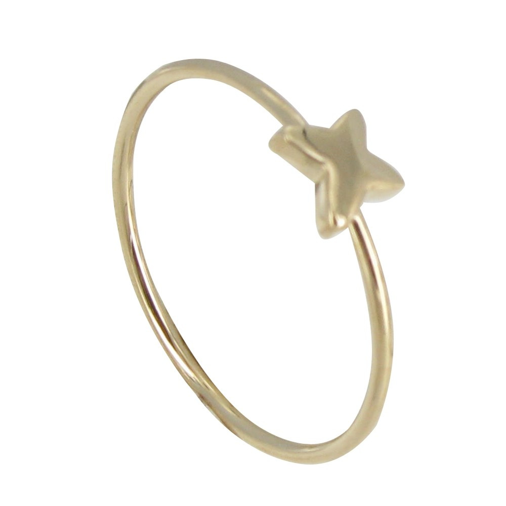 LES POULETTES BIJOUX Bague Plaqué Or Mini Papillon - taille 54