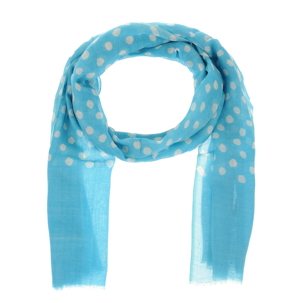 LES POULETTES BIJOUX - V Foulard Pois 100% Laine Classics