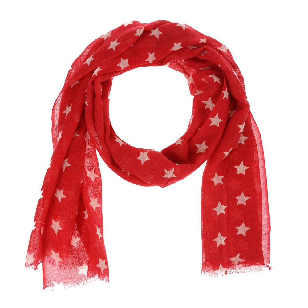 LES POULETTES BIJOUX Foulard Etoiles 100% Laine Classics