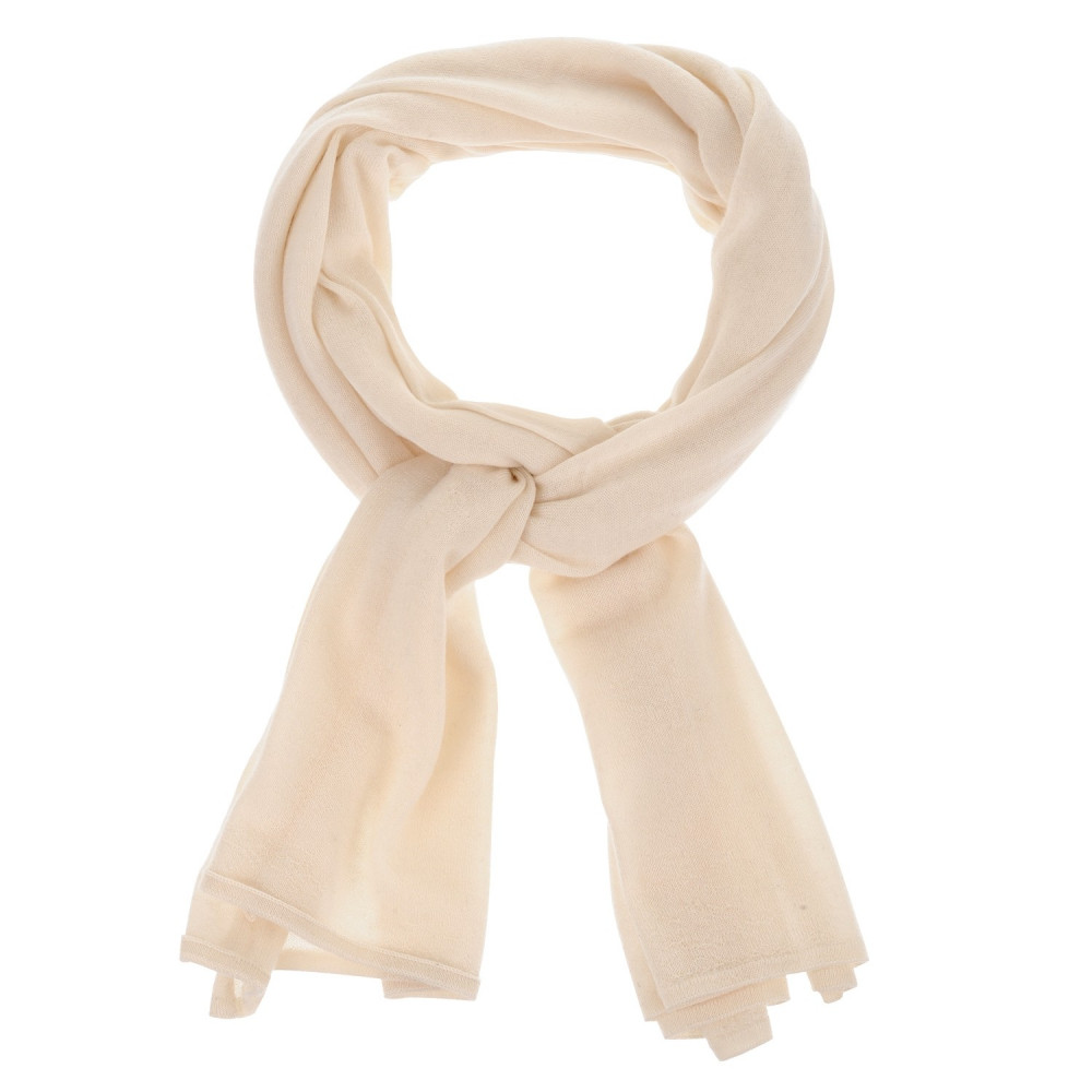 LES POULETTES BIJOUX Echarpe 100% Cachemire Classics - Blanc