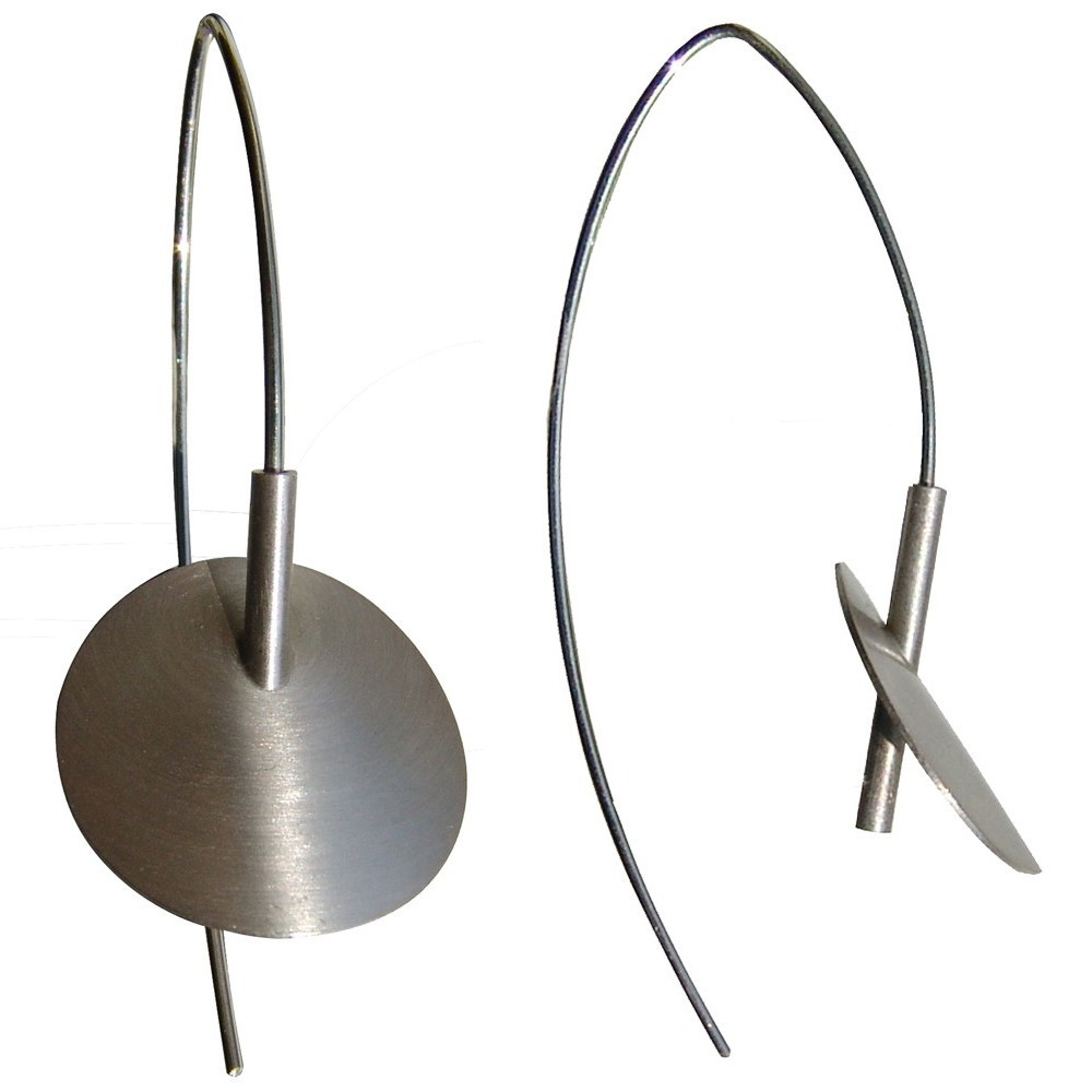 LES POULETTES BIJOUX Boucles d'Oreilles Nénuphars en Argent Rhodié