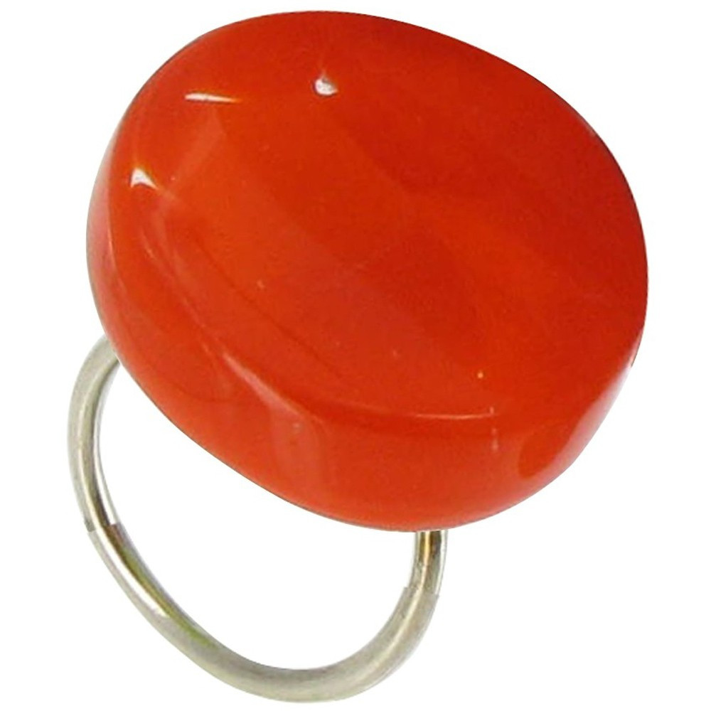LES POULETTES BIJOUX V Bague Verre Bonbons Orange