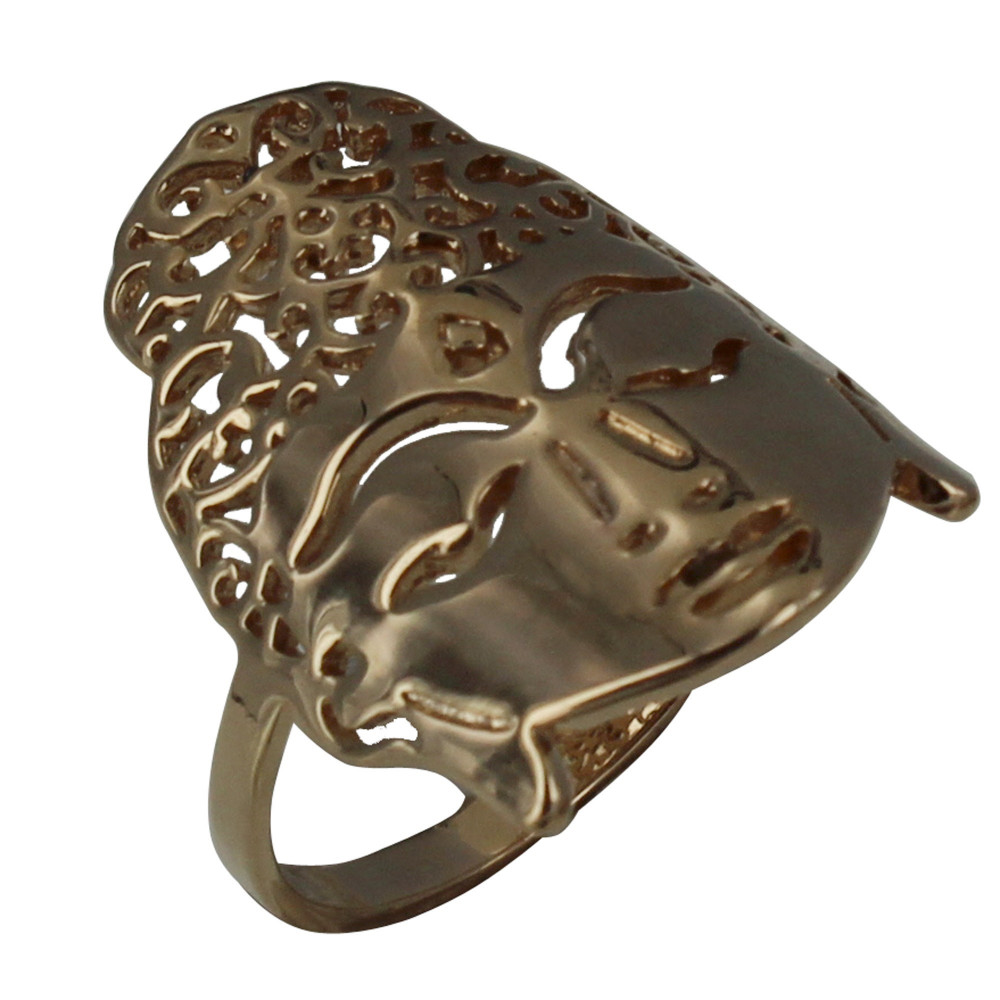 LES POULETTES BIJOUX Bague Plaqué Or Bouddha - taille 52