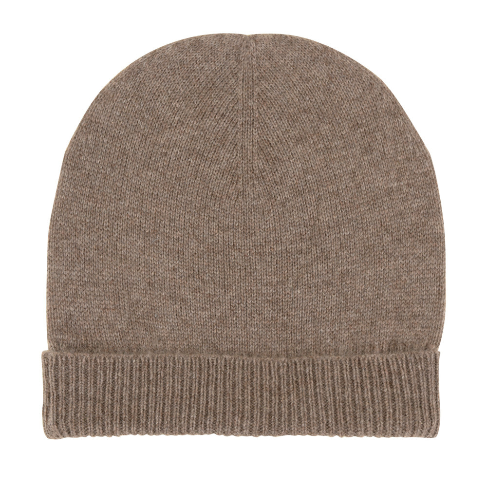 LES POULETTES BIJOUX Bonnet Iconic 100% Cachemire 4 Fils Classics - Marron foncé