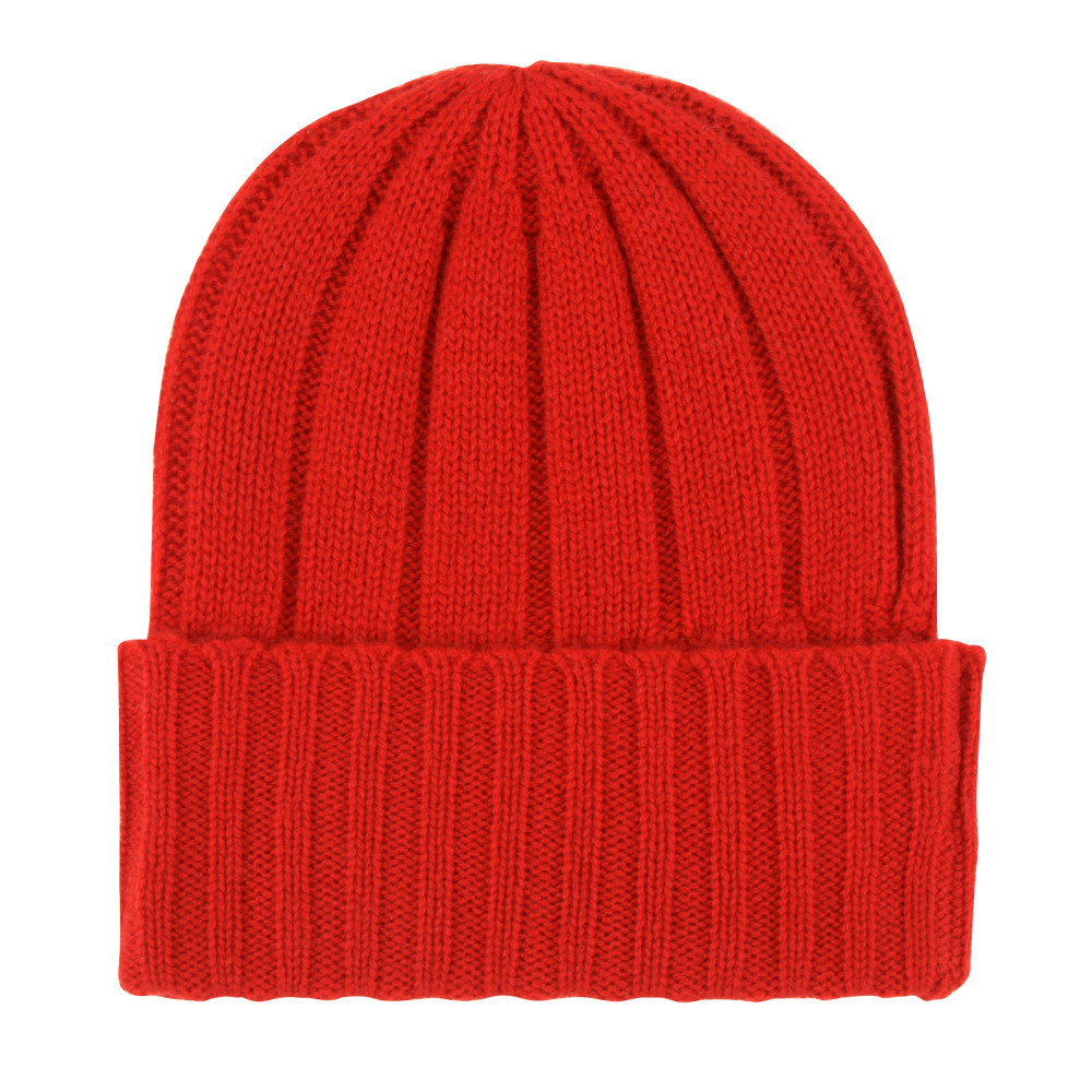 LES POULETTES BIJOUX Bonnet Alice 100% Cachemire 6 Fils Classics - Rouge Profond