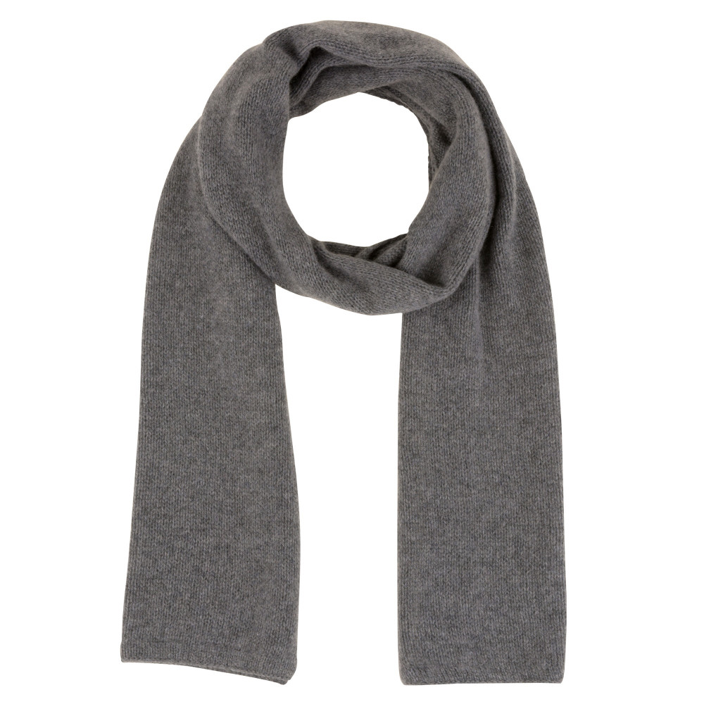 LES POULETTES BIJOUX Echarpe 100% Cachemire 4 Fils 172 cm x 29cm Classics - Gris