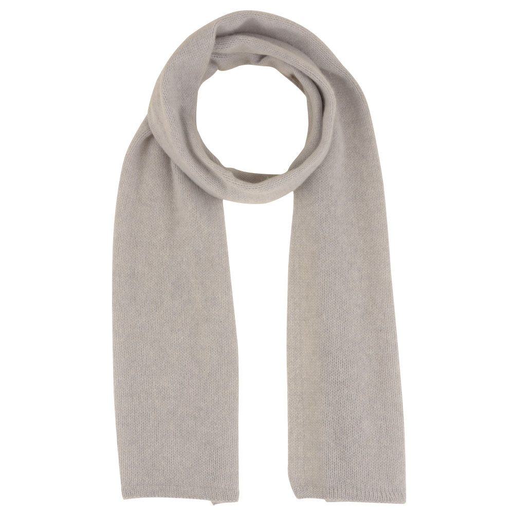 LES POULETTES BIJOUX Echarpe 100% Cachemire 4 Fils 172 cm x 29cm Classics - Gris cla