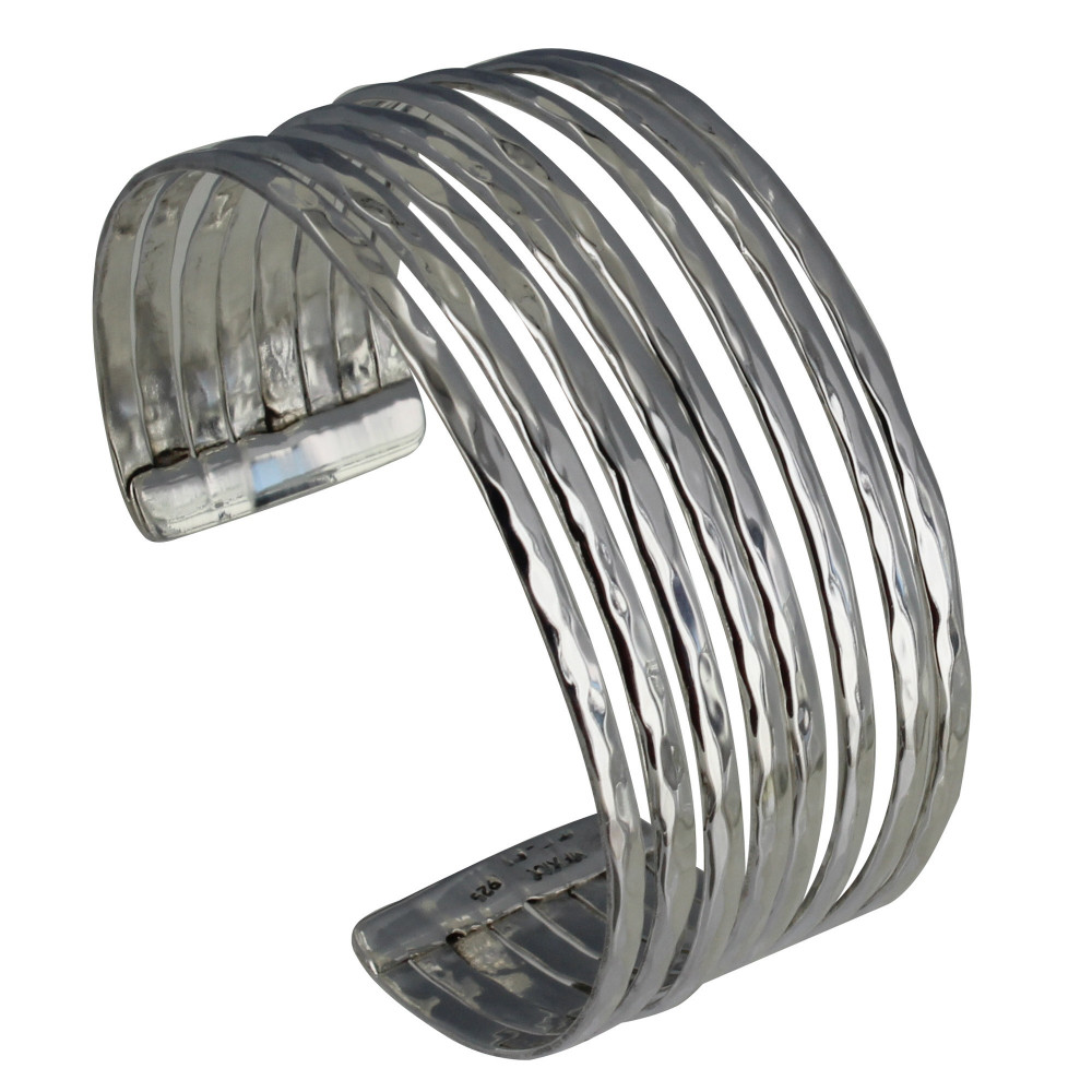 LES POULETTES BIJOUX Bracelet Argent Manchette Multifils