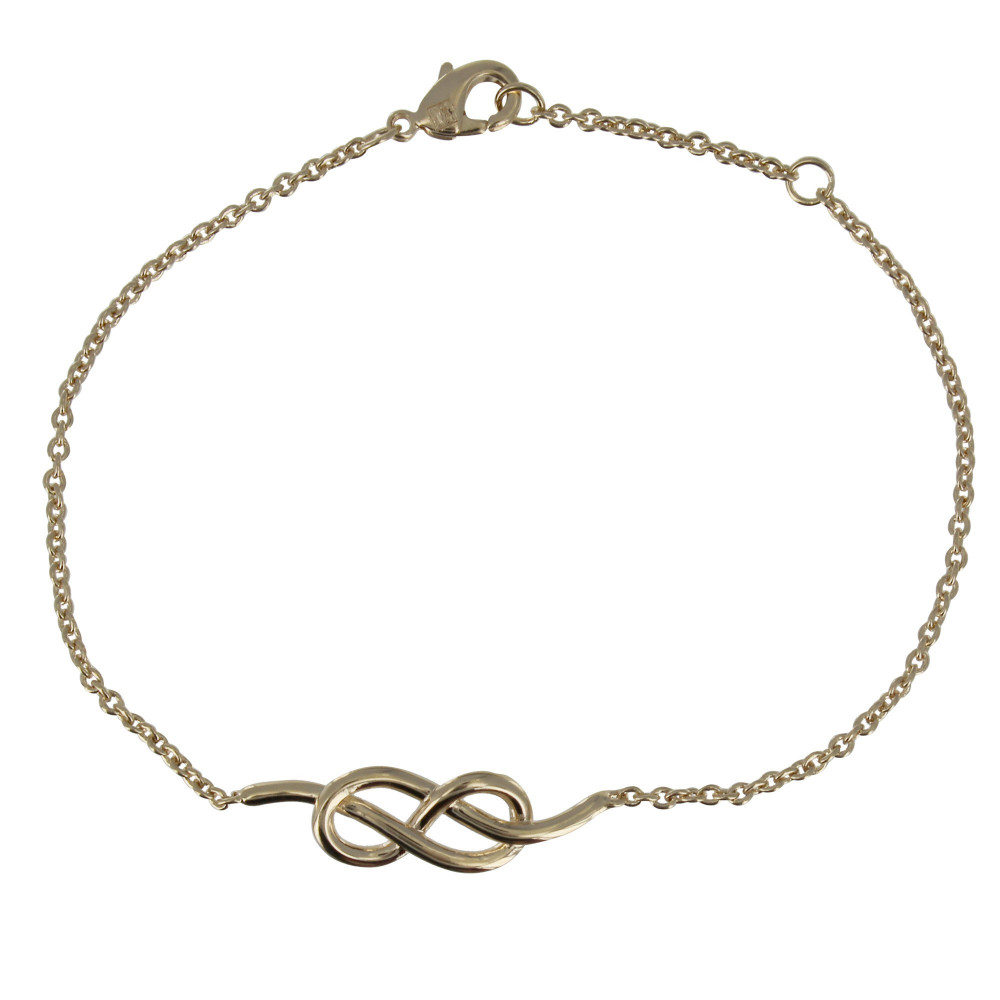 LES POULETTES BIJOUX Bracelet Plaqué Or Noeud Marin