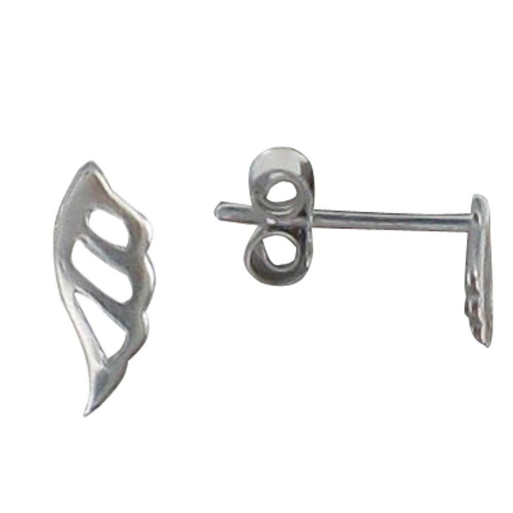 LES POULETTES BIJOUX Boucles d'Oreilles Argent Petite Aile d'Ange Ajourée