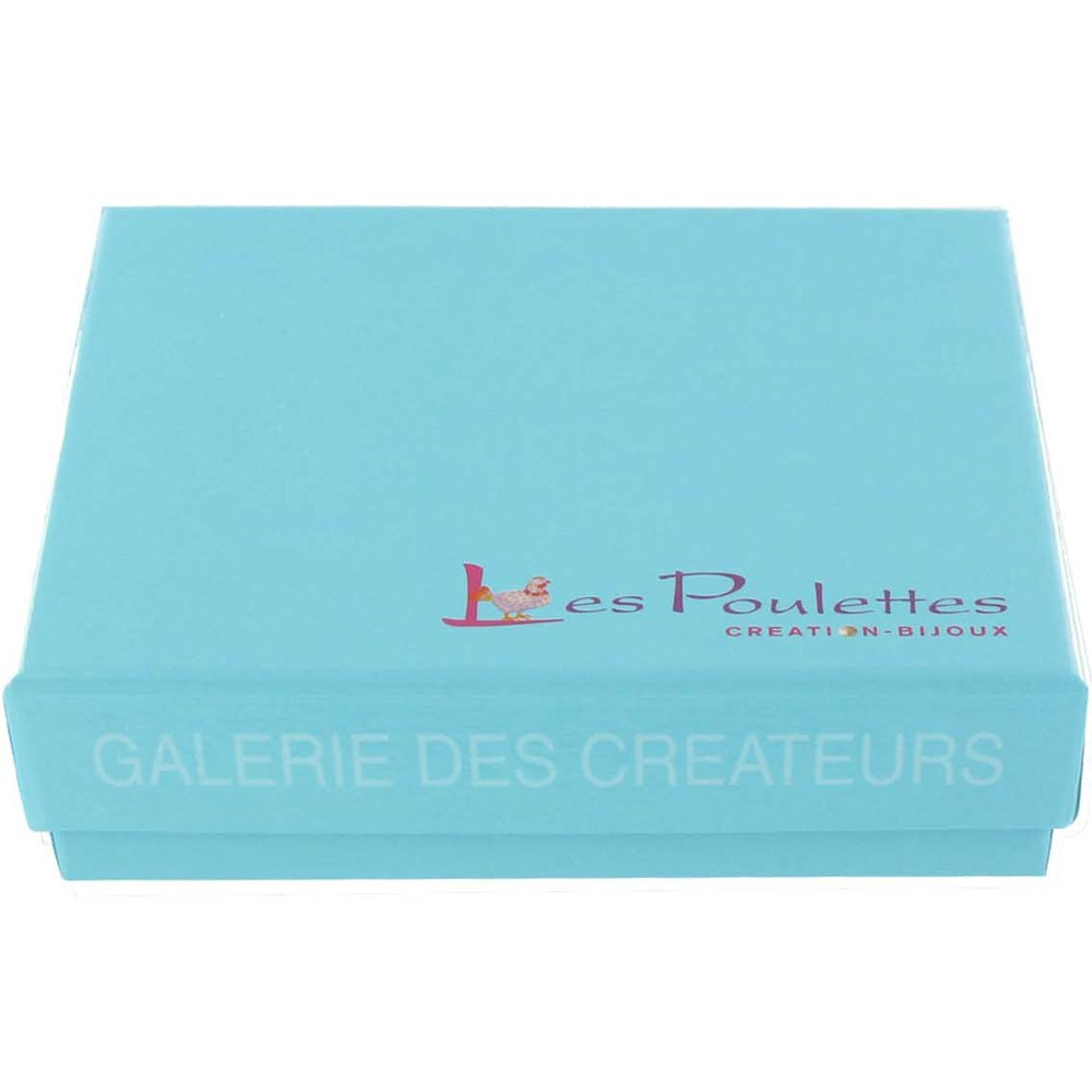 LES POULETTES BIJOUX Lien et Fermoir Adapté au Collier Bulles Argent Couleur Rose
