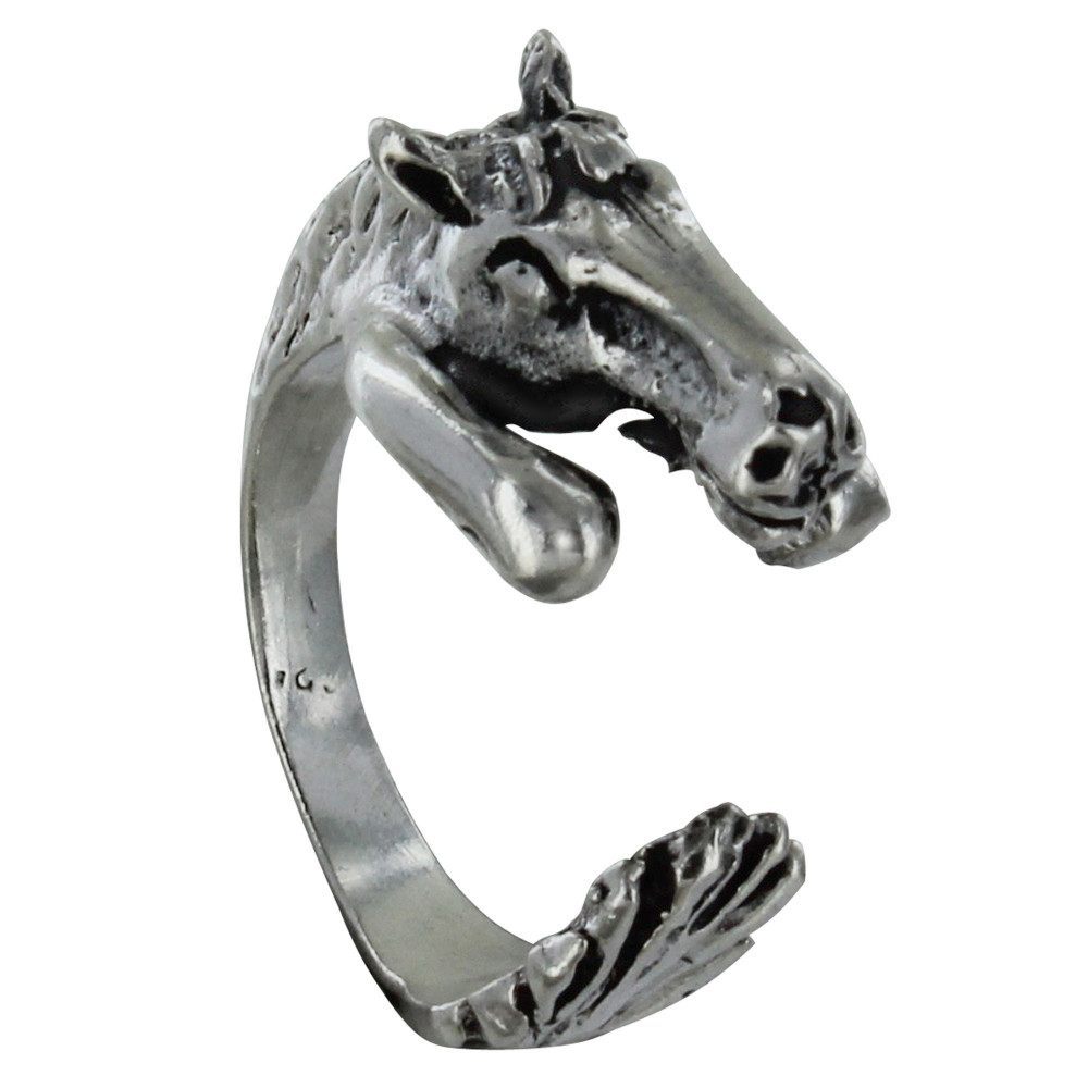 LES POULETTES BIJOUX Bague Argent 925 Cheval - taille 50