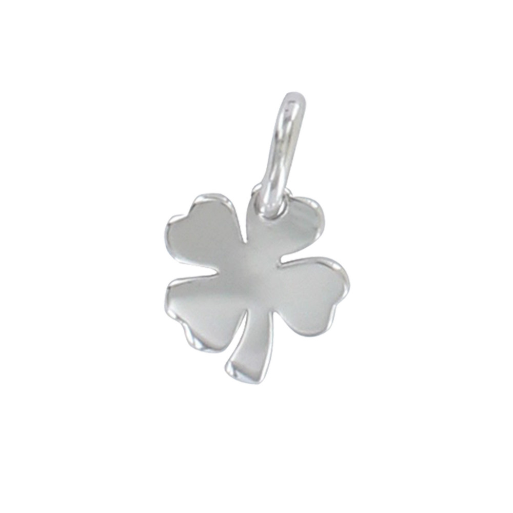 LES POULETTES BIJOUX Pendentif Argent 925 Rhodié Mini Trèfle