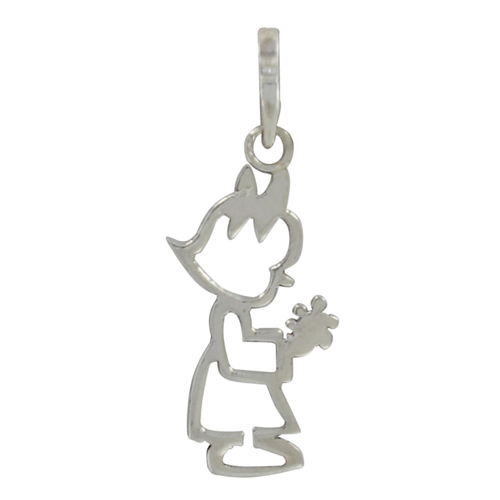 LES POULETTES BIJOUX Pendentif Argent Petite Fille