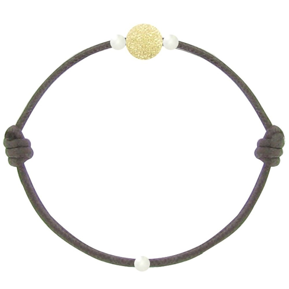 LES POULETTES BIJOUX Bracelet La Perle en Or 18 K Diamantée des Poulettes - Classics