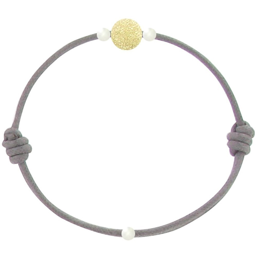 LES POULETTES BIJOUX Bracelet La Perle en Or 18 K Diamantée des Poulettes - Classics