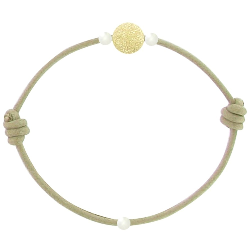 LES POULETTES BIJOUX Bracelet La Perle en Or 18 K Diamantée des Poulettes - Classics