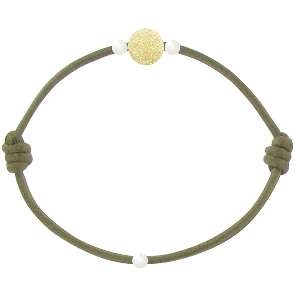 LES POULETTES BIJOUX Bracelet La Perle en Or 18 K Diamantée des Poulettes - Classics