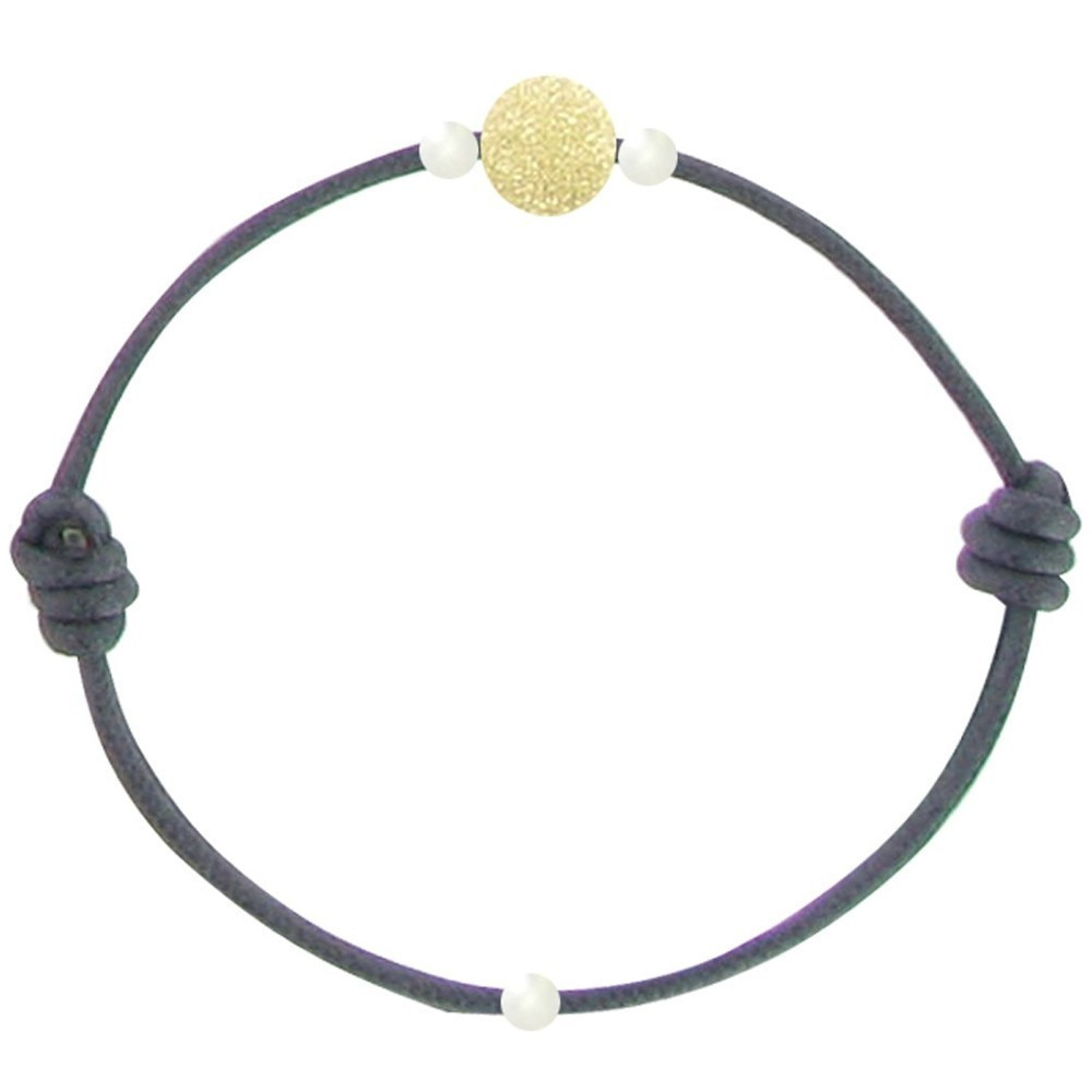 LES POULETTES BIJOUX Bracelet La Perle en Or 18 K Diamantée des Poulettes - Classics