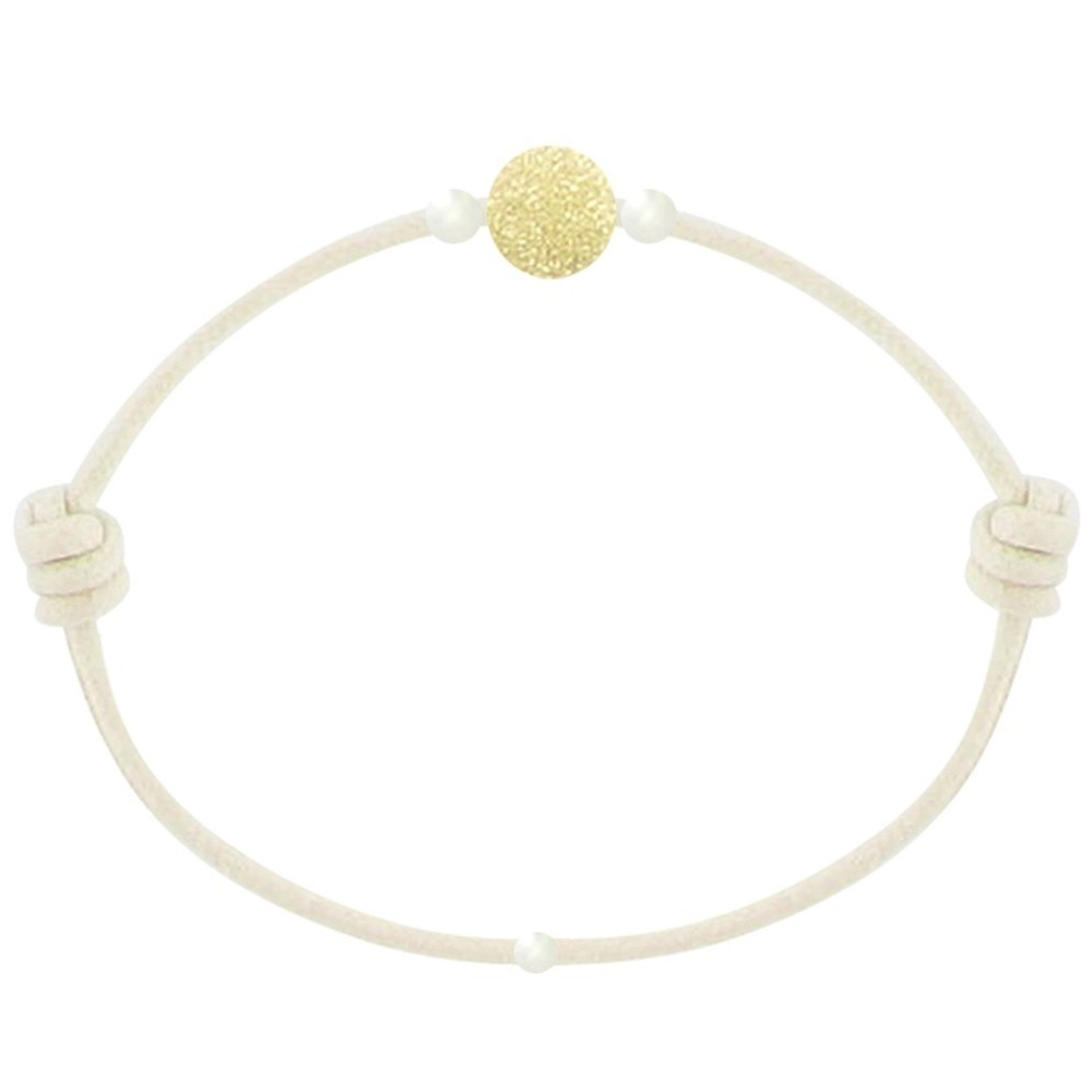 LES POULETTES BIJOUX - Bracelet La Perle en Or 18 K Diamantée des Poulettes - Classi