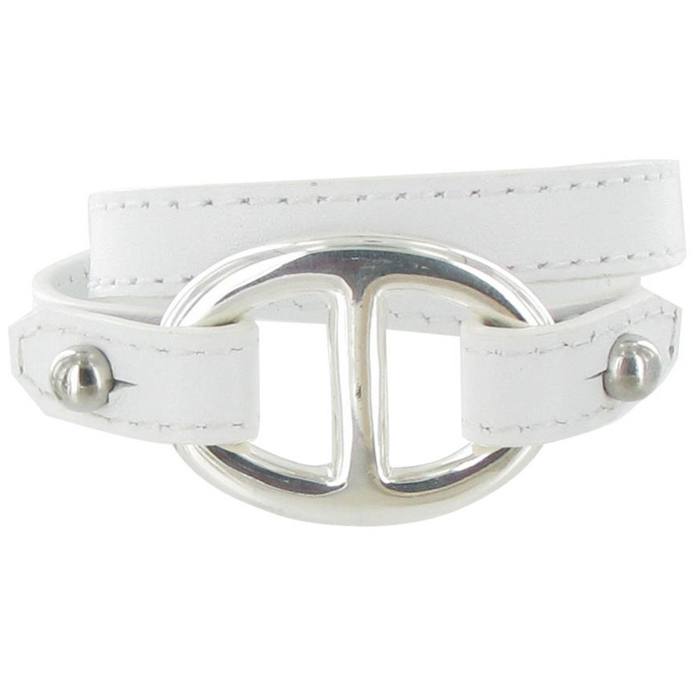 LES POULETTES BIJOUX Bracelet Double Tour Cuir et Maille Marine Argent 925 - Classic