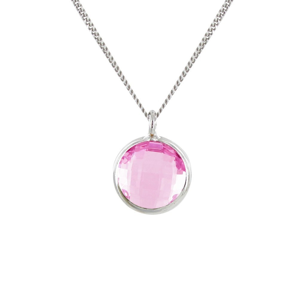 LES POULETTES BIJOUX Collier Argent Rond Cristal - Classics