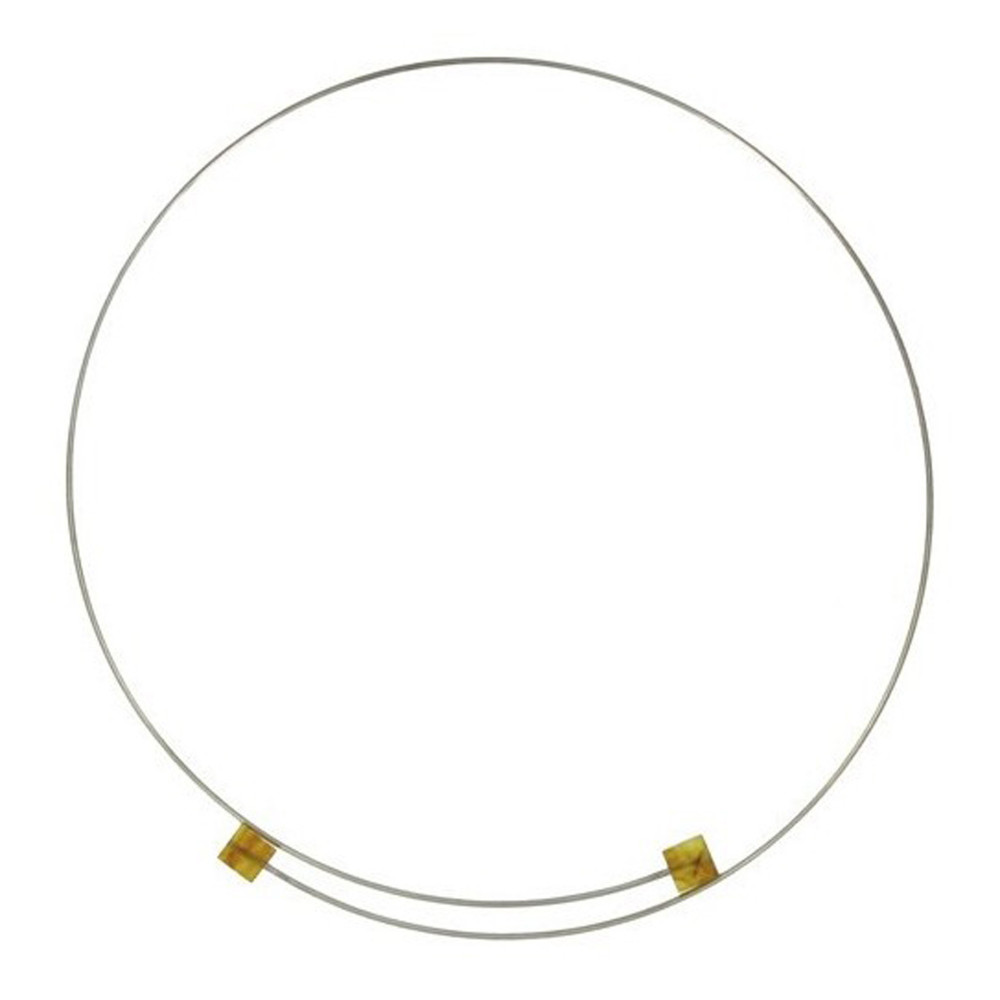 LES POULETTES BIJOUX Collier Ras de Cou 2 Cubes d'Ambre - Classics - Marron clair