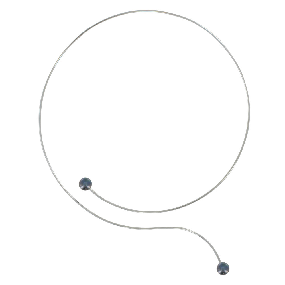 LES POULETTES BIJOUX Collier Ras de Cou Argent 925 2 Perles de Culture 6 mm - Classi