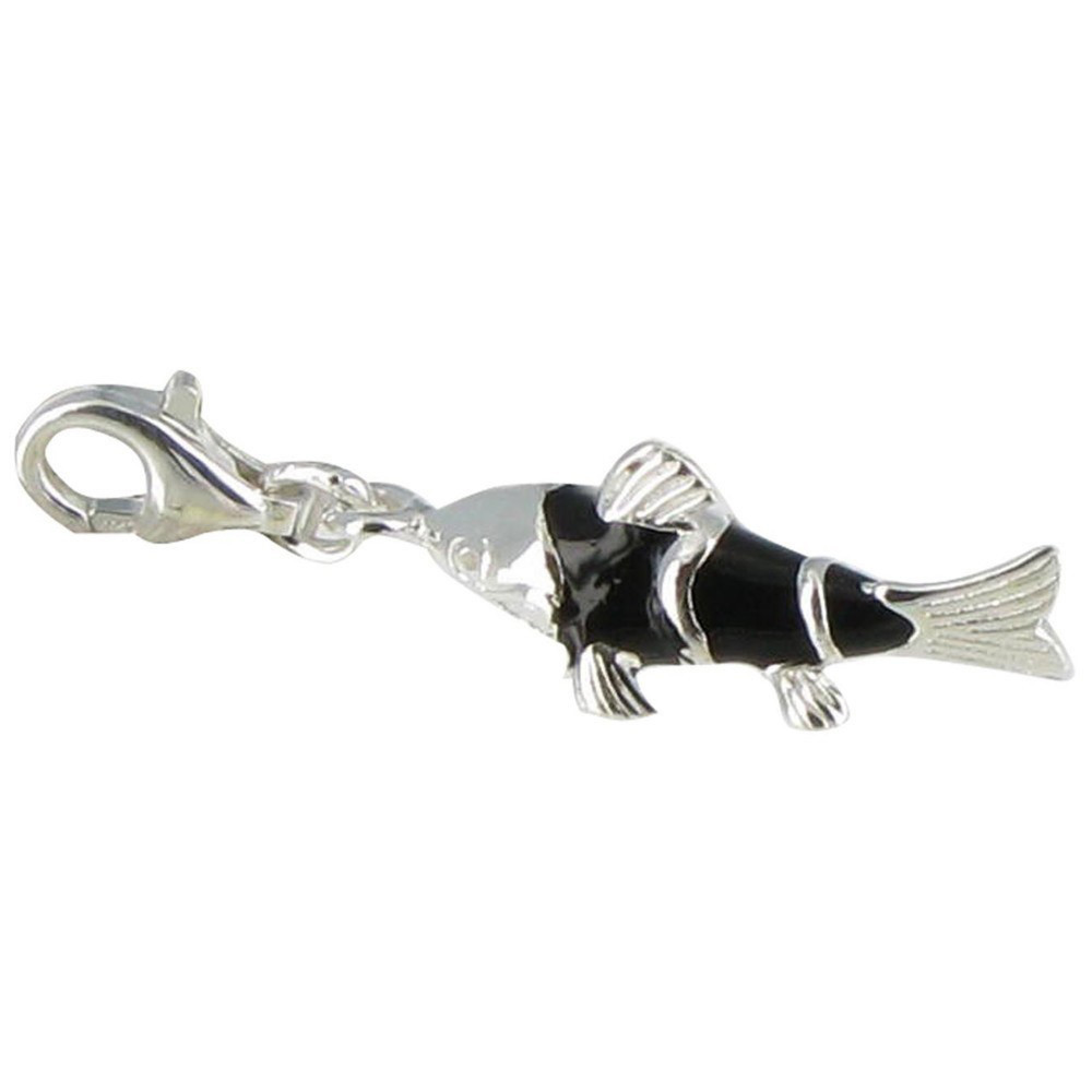 LES POULETTES BIJOUX Charms Argent 925 Truite émaillée - Classics - Noir