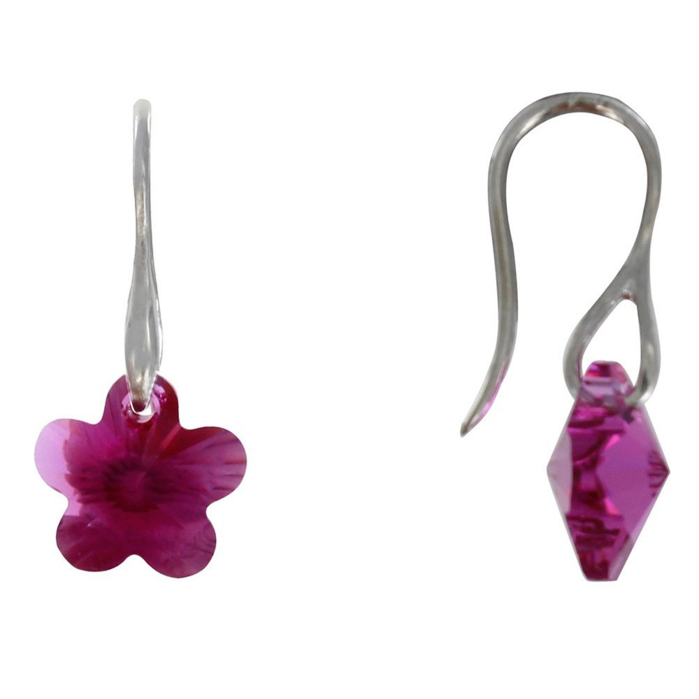 LES POULETTES BIJOUX Boucles d'Oreilles Argent Petite Fleur - Classics