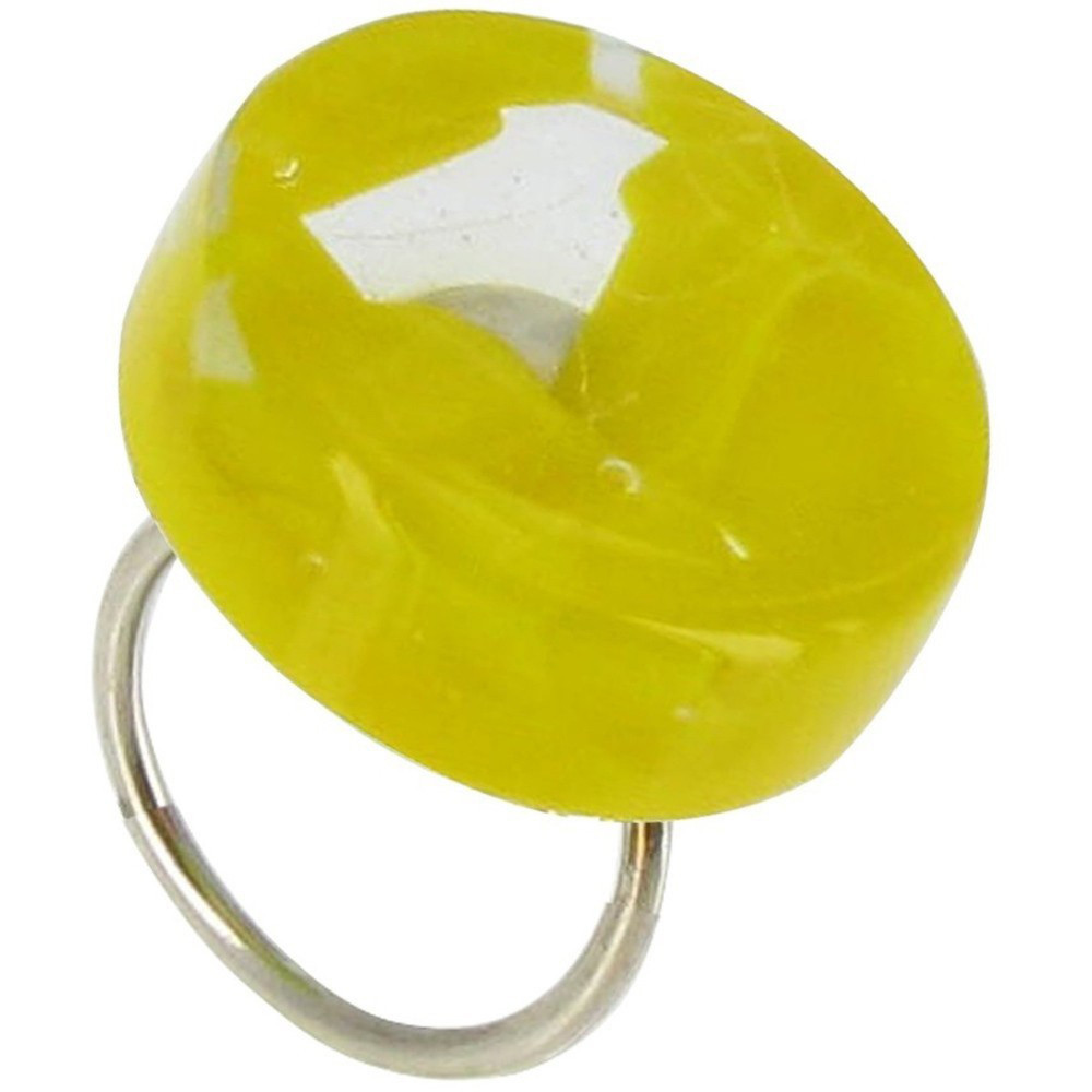LES POULETTES BIJOUX Bague Pâte de Verre Bonbons - Classics - Jaune