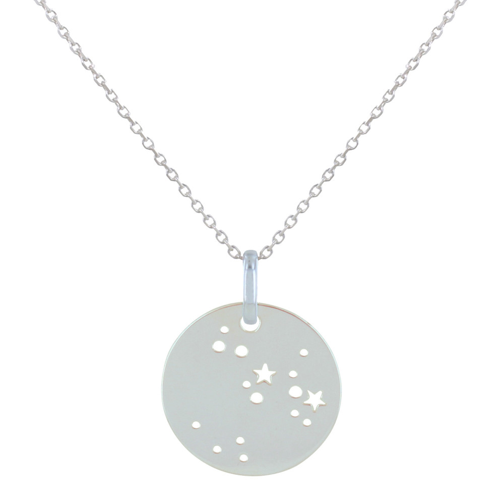 LES POULETTES BIJOUX - Collier Argent Zodiaque Constellation Sagittaire - taille 40