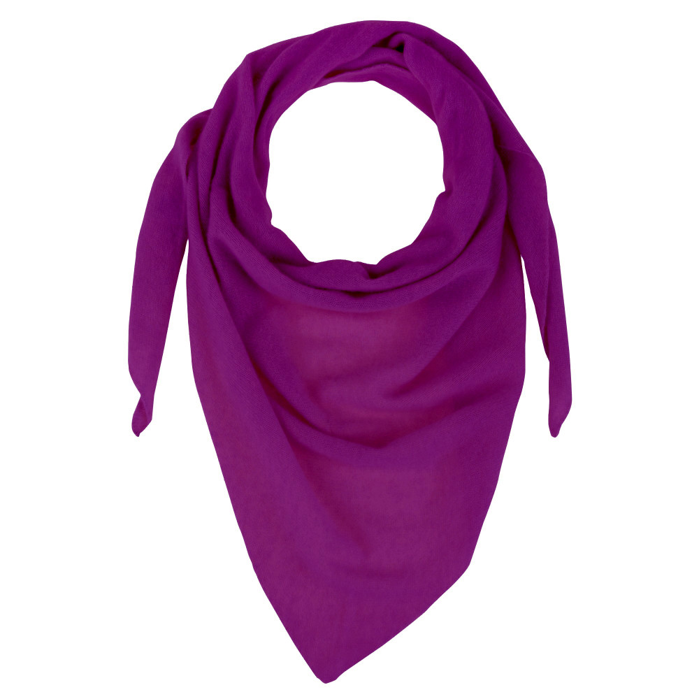 LES POULETTES BIJOUX Echarpe 100% Cachemire 2 Fils Triangle Colors - Violet clair