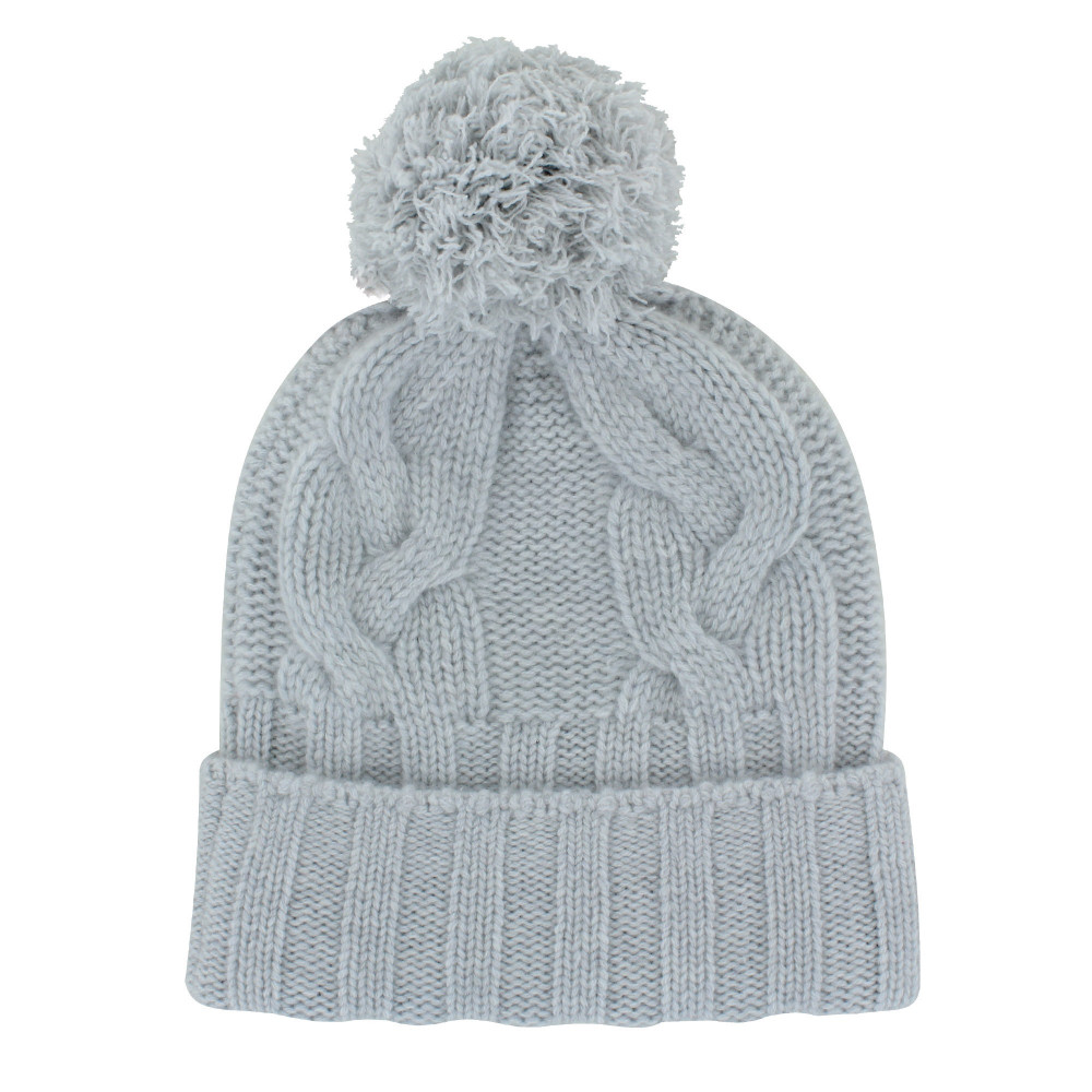 LES POULETTES BIJOUX Bonnet Ski 100% Cachemire 12 Fils Pompon Amovible - Classics