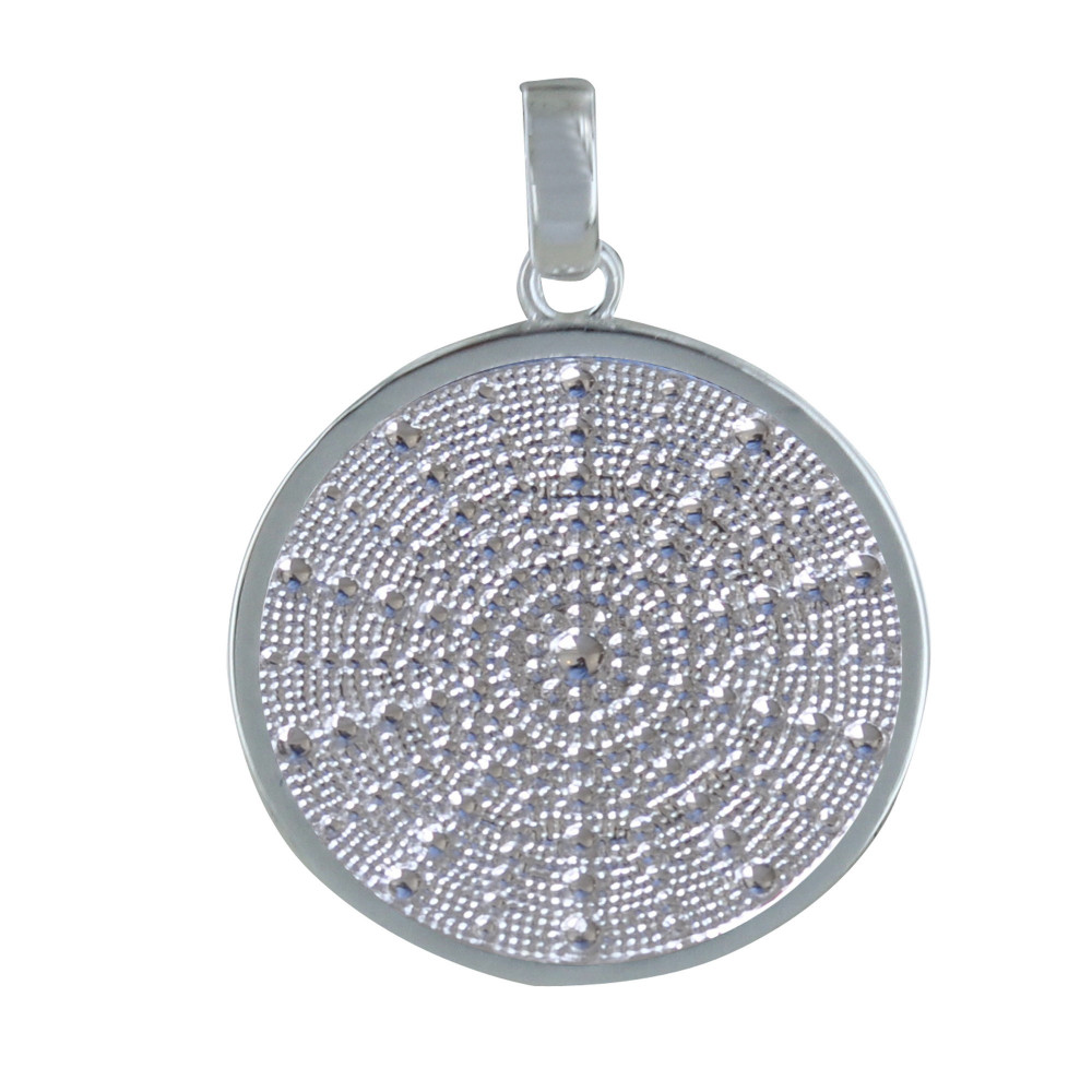 LES POULETTES BIJOUX Pendentif Argent Grand Soleil