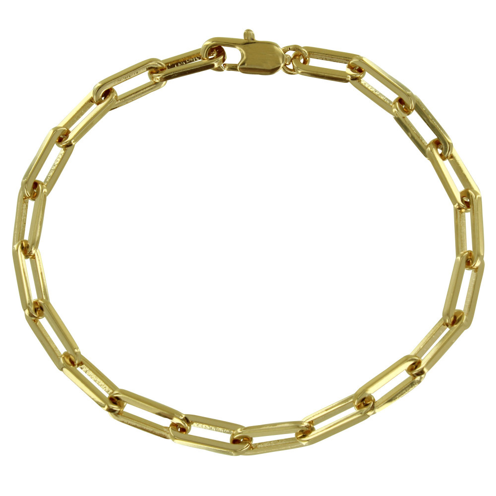 LES POULETTES BIJOUX - Bracelet Plaqué Or Mailles Cheval