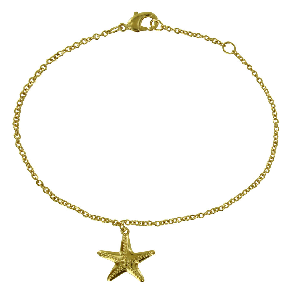 LES POULETTES BIJOUX Bracelet Plaqué Or Etoile de Mer
