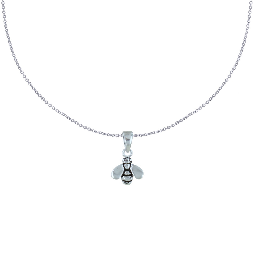 LES POULETTES BIJOUX Collier Argent 925 Abeille