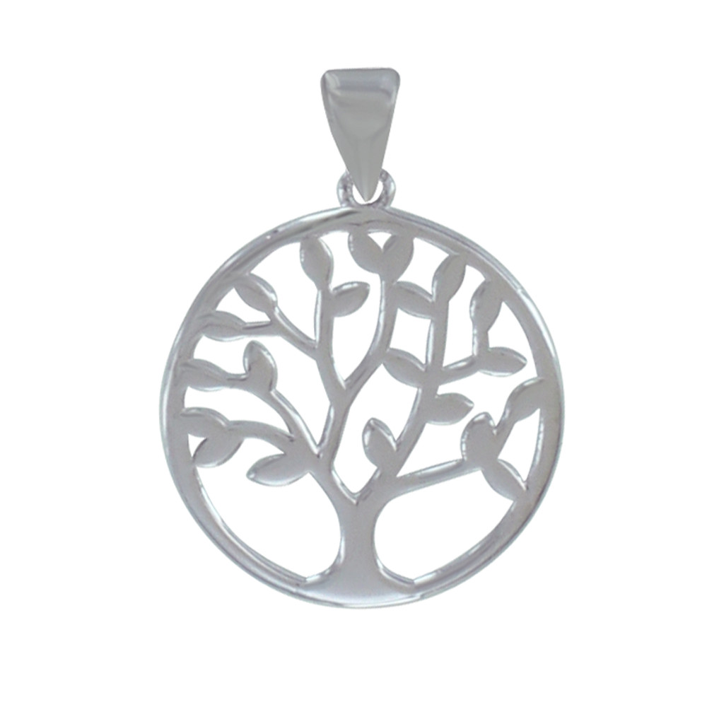 LES POULETTES BIJOUX Pendentif Arbre de Vie Argent