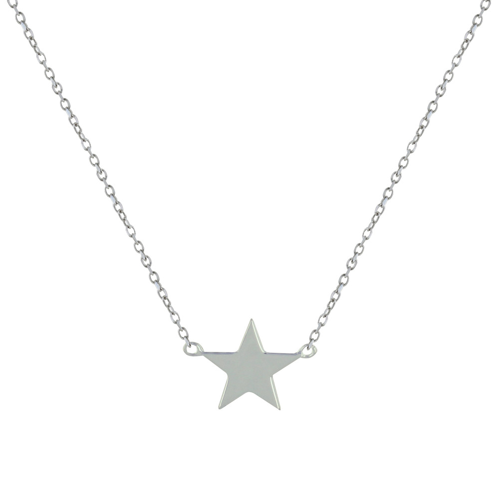 LES POULETTES BIJOUX Collier Argent Petite Etoile