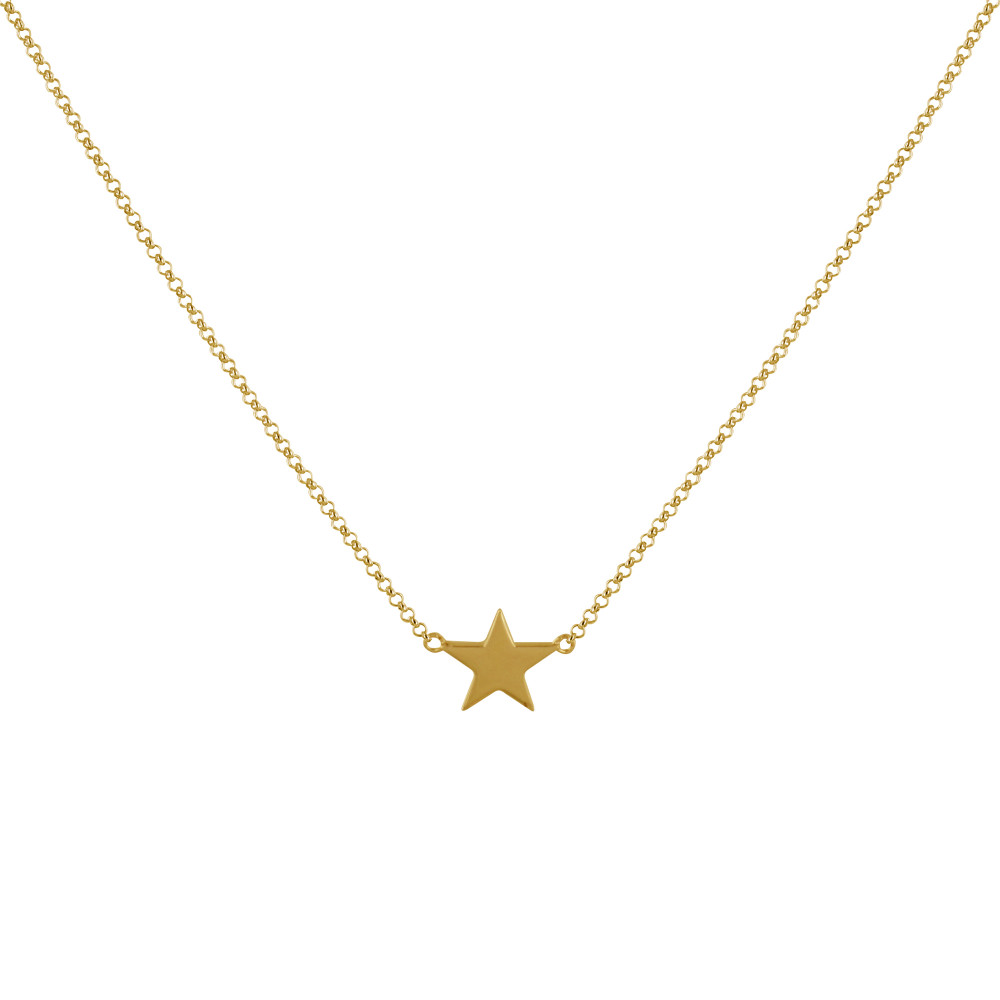 LES POULETTES BIJOUX Collier Plaqué Or Petite Etoile