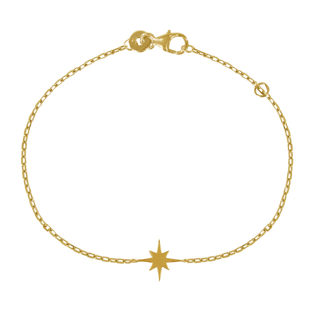 LES POULETTES BIJOUX - Bracelet Plaqué Or Etoile Polaire