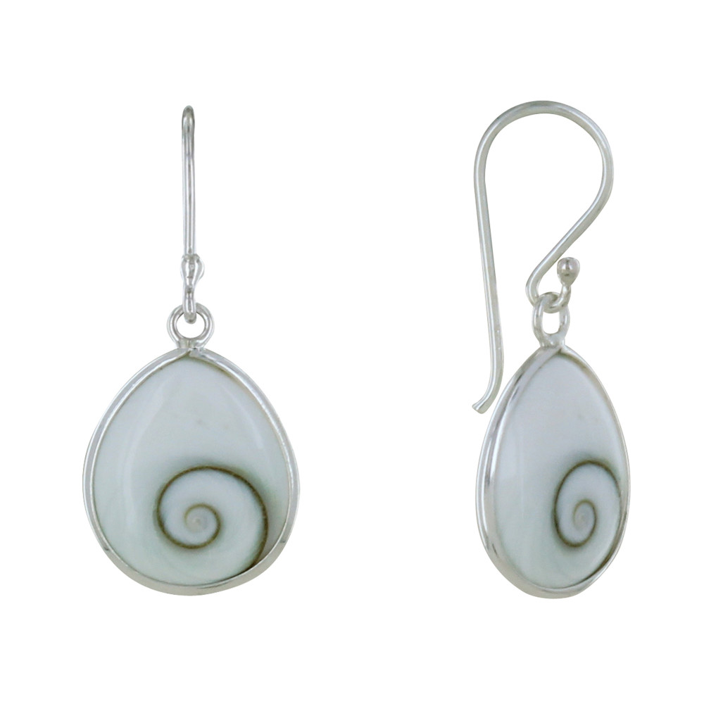 LES POULETTES BIJOUX Boucles d'Oreilles Argent Crochet Goutte Oil de Ste Lucie